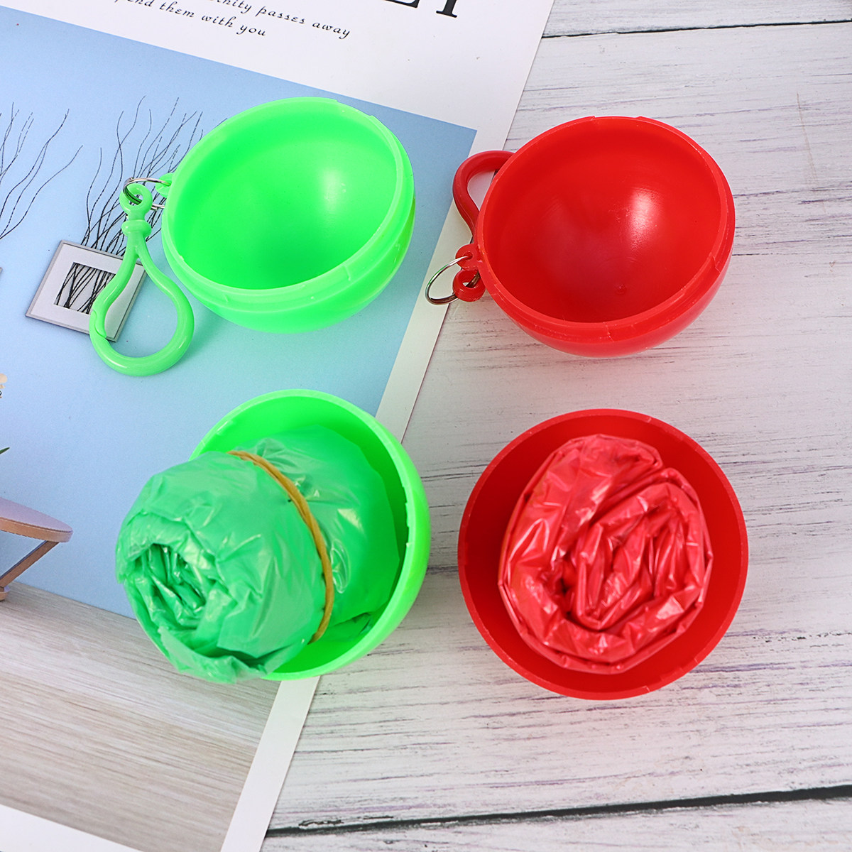 4Pcs Raincoat Poncho Disposabl - Hiking Backpack Waterproof ulasan dan harga